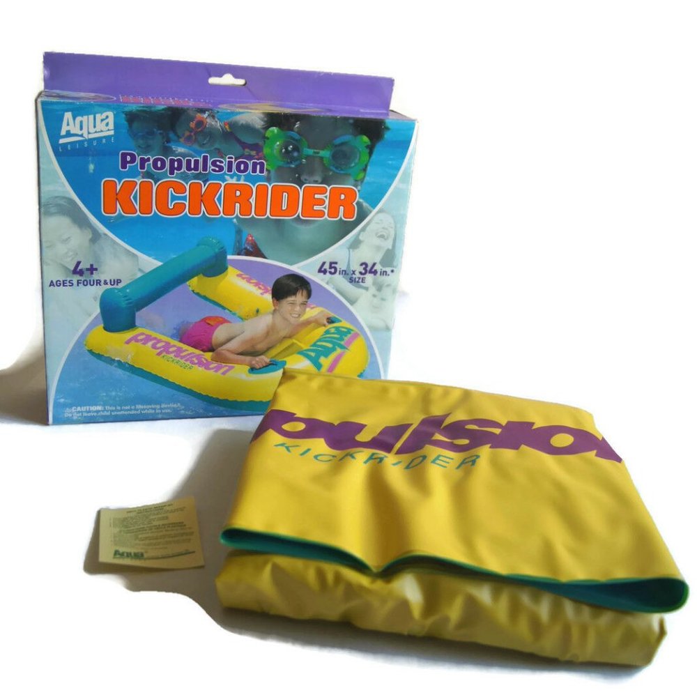 Aqua Leisure Propulsion Kickrider 4+ 45" x 34" New Old Stock NOS Hold Handles